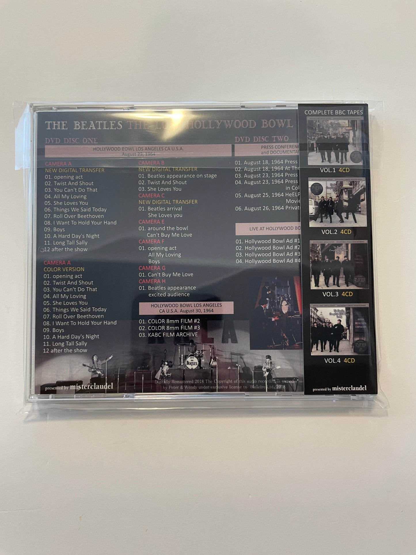 THE BEATLES / THE LOST HOLLYWOOD BOWL FILMS (2DVD) NEW