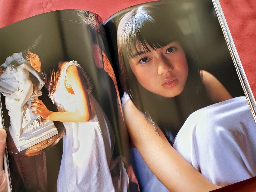 USED Pure Girl Photo Collection Baby Kiss with Obi Yoko Mitsuya Saori Nara